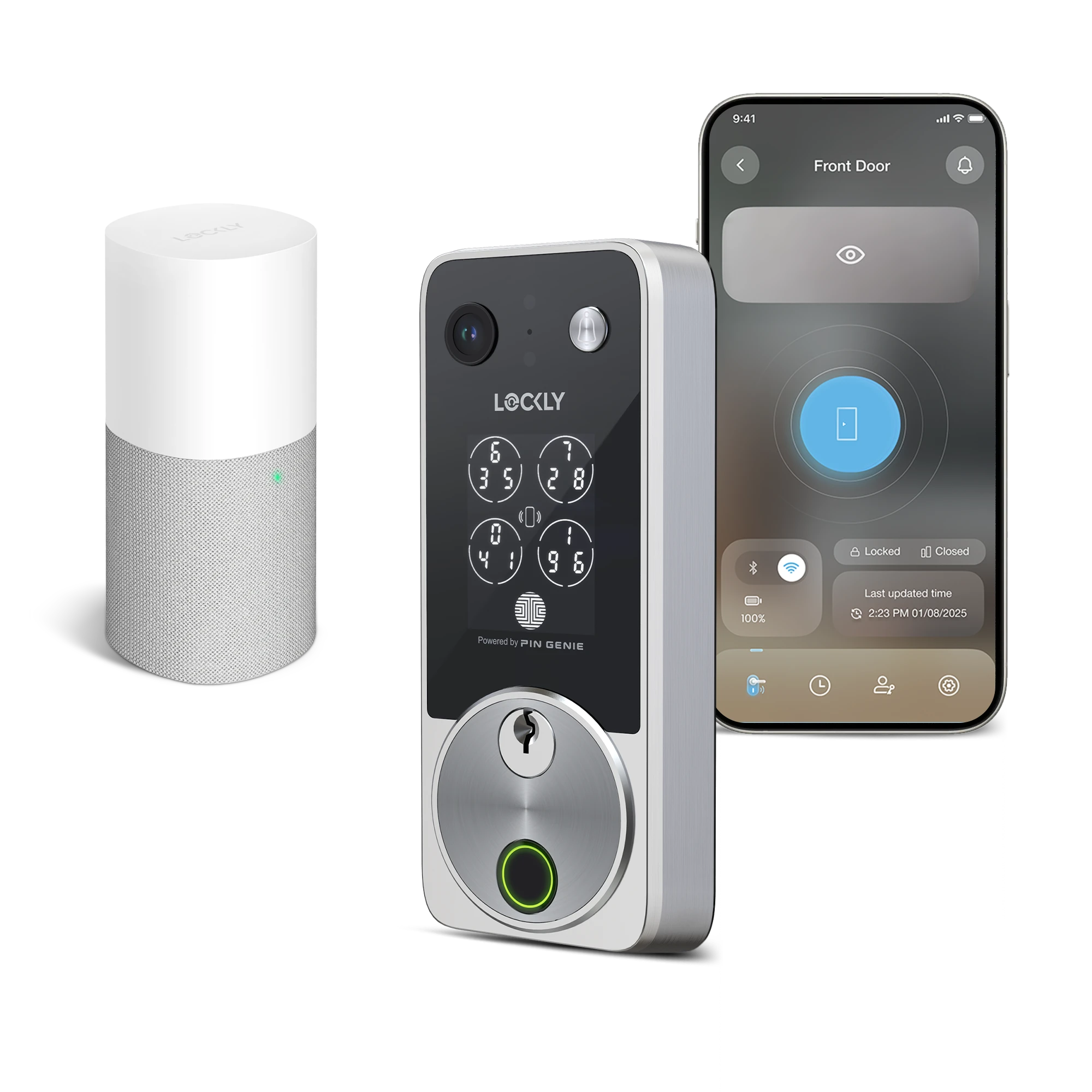 lockly-vision-zeno-series-video-smart-lock-t-rschloss-satin-nickel image 8