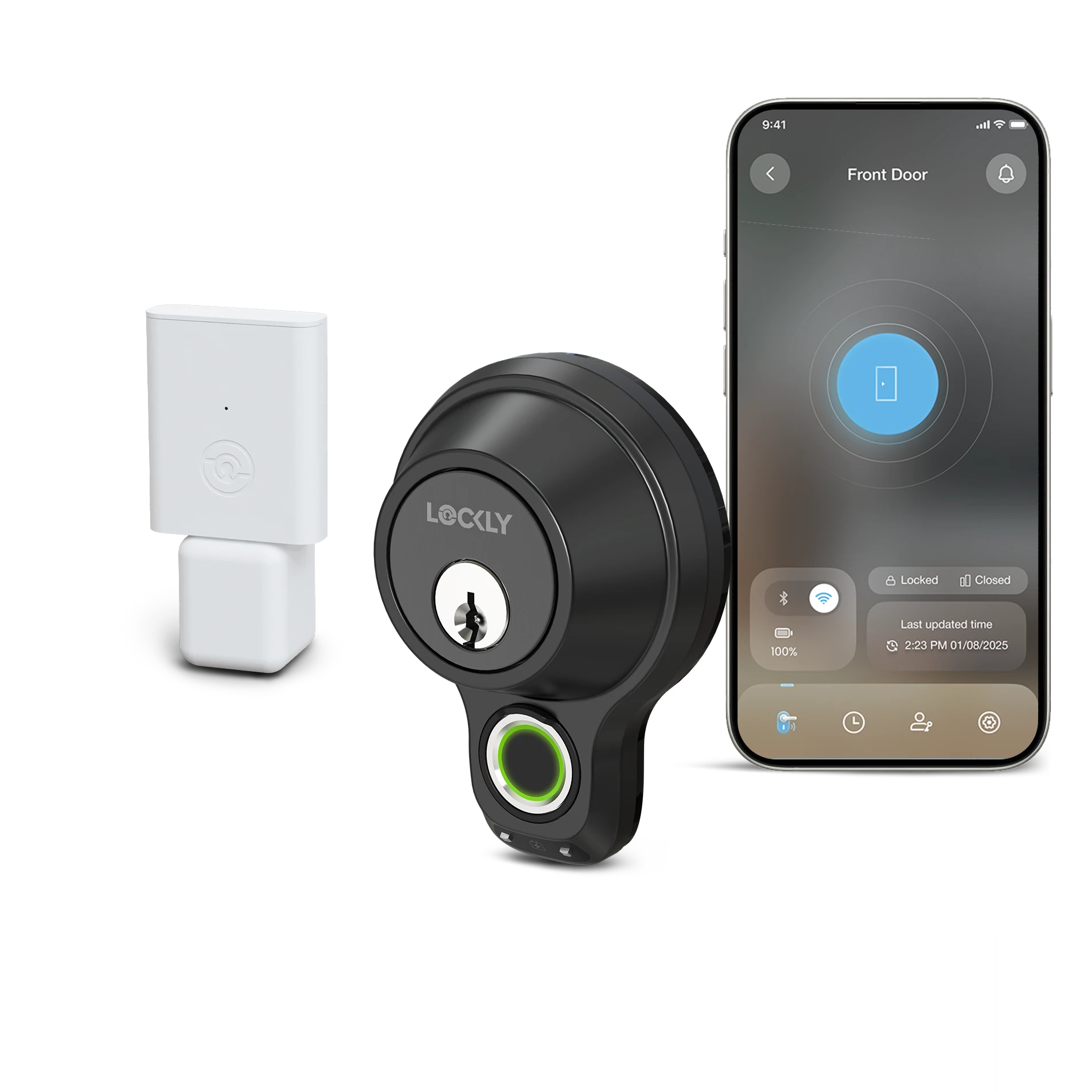 lockly-access-touch-pro-fingerprint-t-rschloss-matte-black image 1