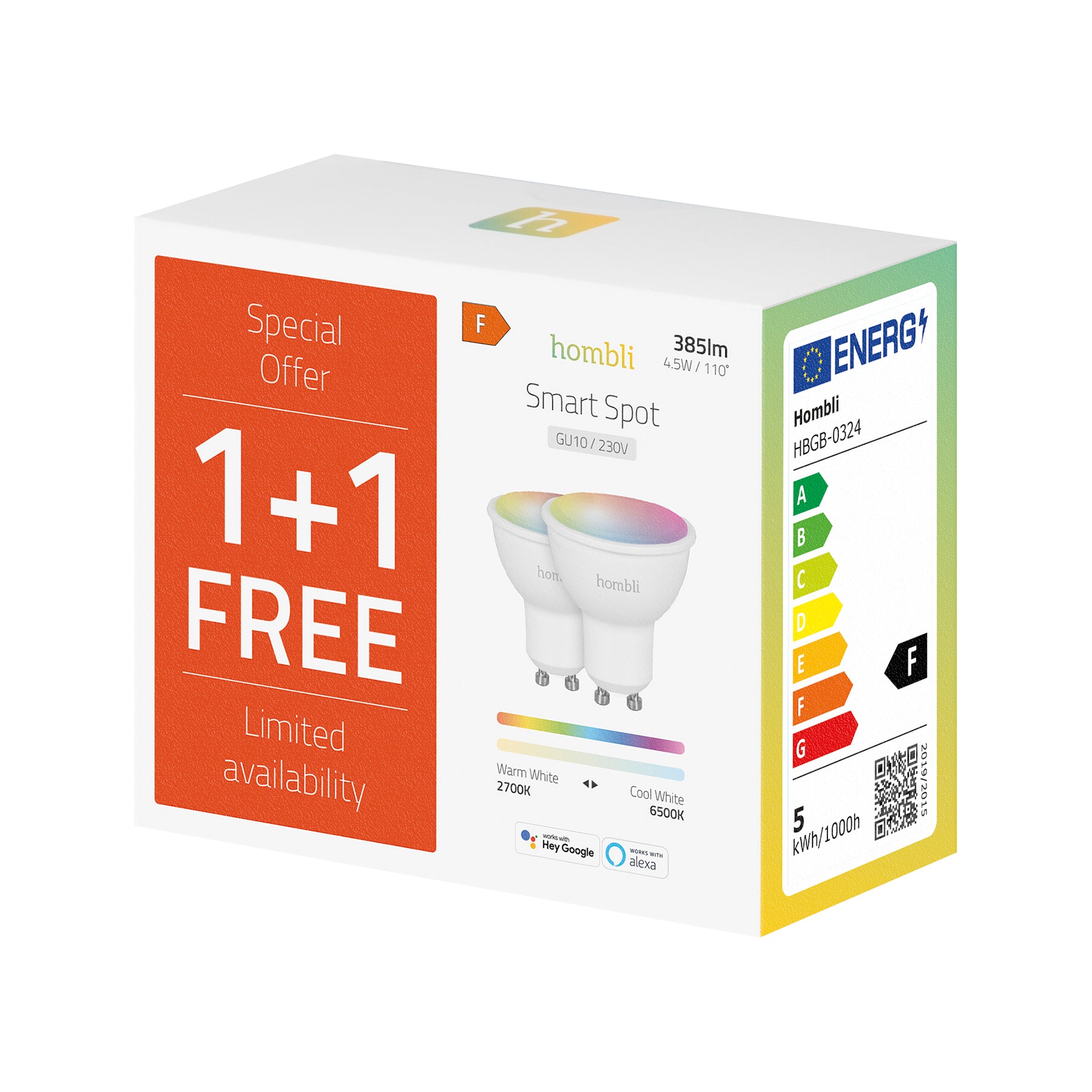 hombli-ambiance-smart-spot-gu10-led-rgb-cct-promo-pack-4-5w image 7