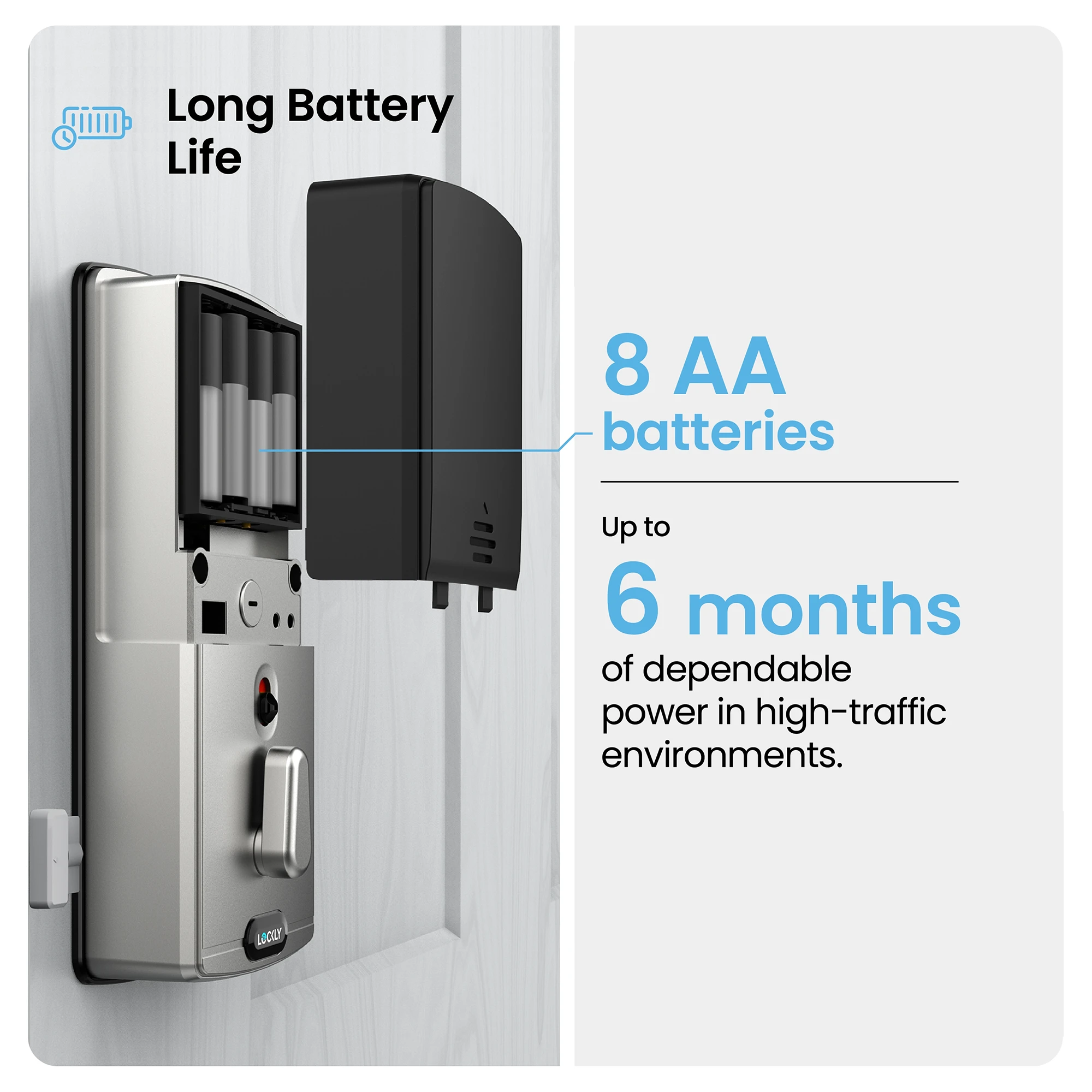 lockly-secure-proht-deadbolt-smart-lock-fingerprint-satin-nickel image 2