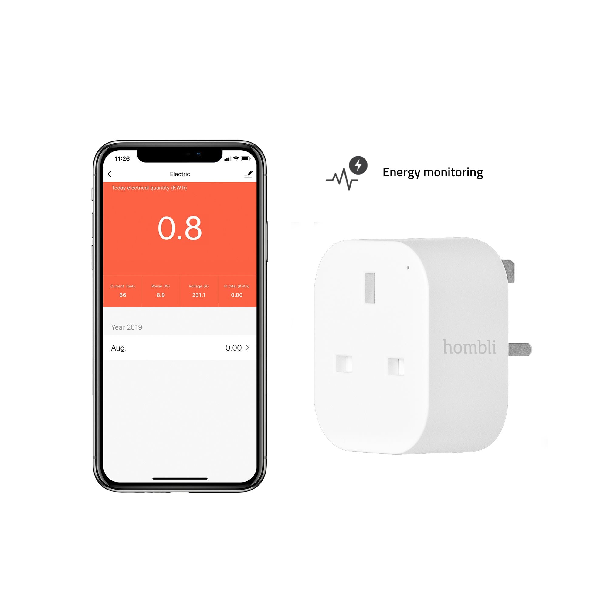 hombli-smart-socket-uk-wlan-steckdose-uk-mit-verbrauchsmessung image 5