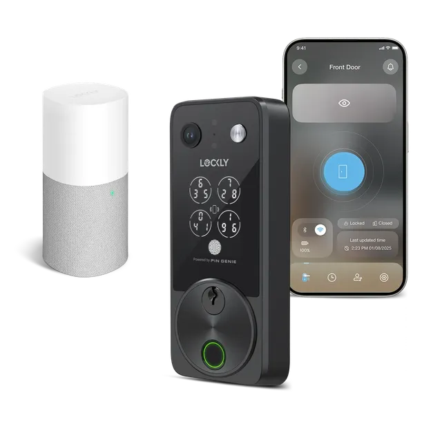 lockly-vision-zeno-series-video-smart-lock-t-rschloss-satin-nickel image 1