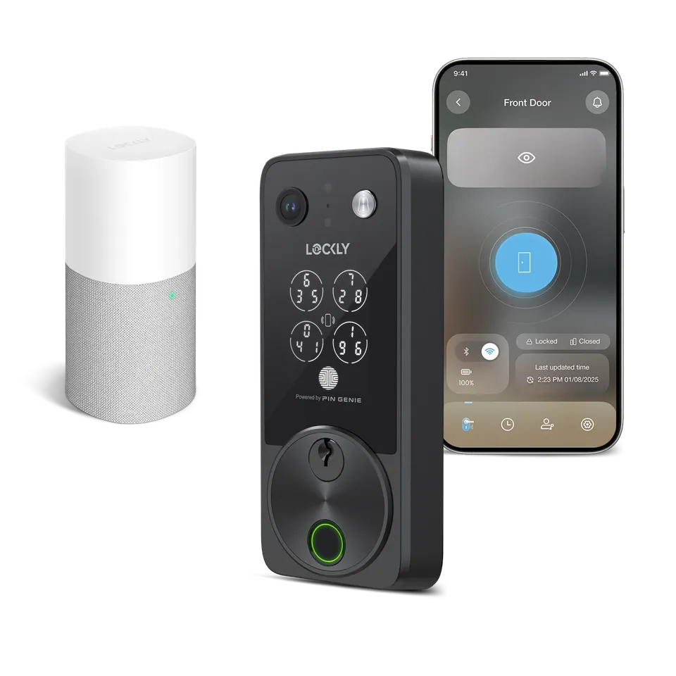 lockly-vision-zeno-series-video-smart-lock-t-rschloss-satin-nickel image 1