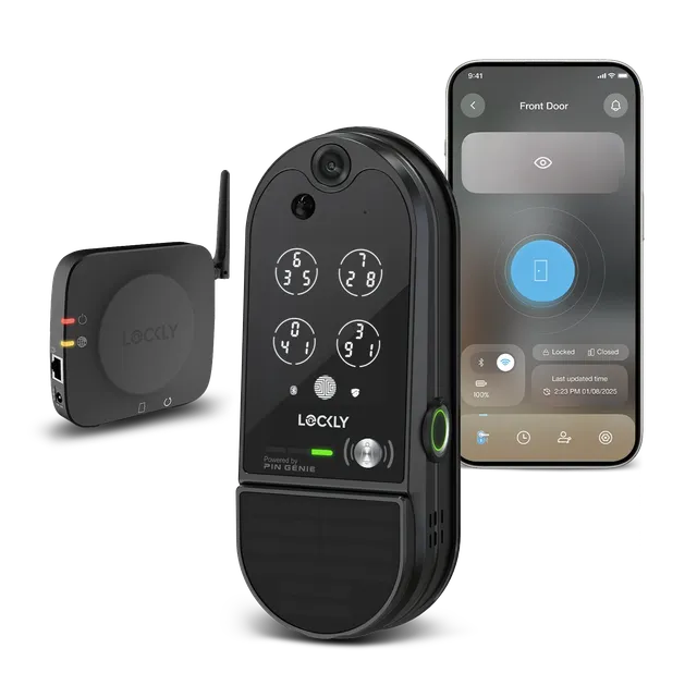 lockly-vision-elite-video-smart-lock-kamera-satin-nickel image 1
