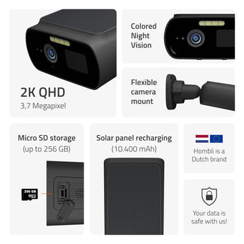 hombli-solar-cam-2k-berwachungskamera-solar-schwarz-ip66-3 image 2