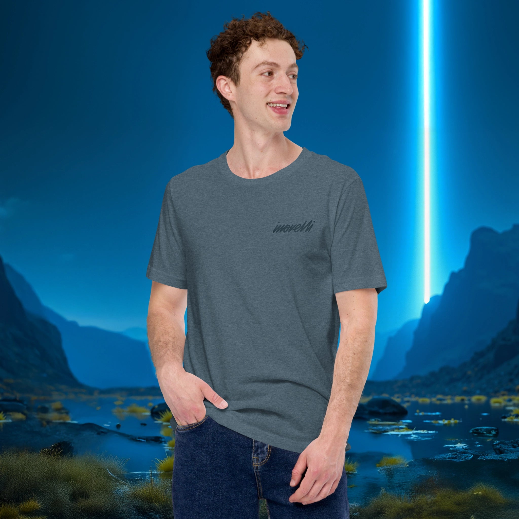 inovelli-blue-series-t-shirt-heather-deep-teal-l-baumwolle-retro image 4