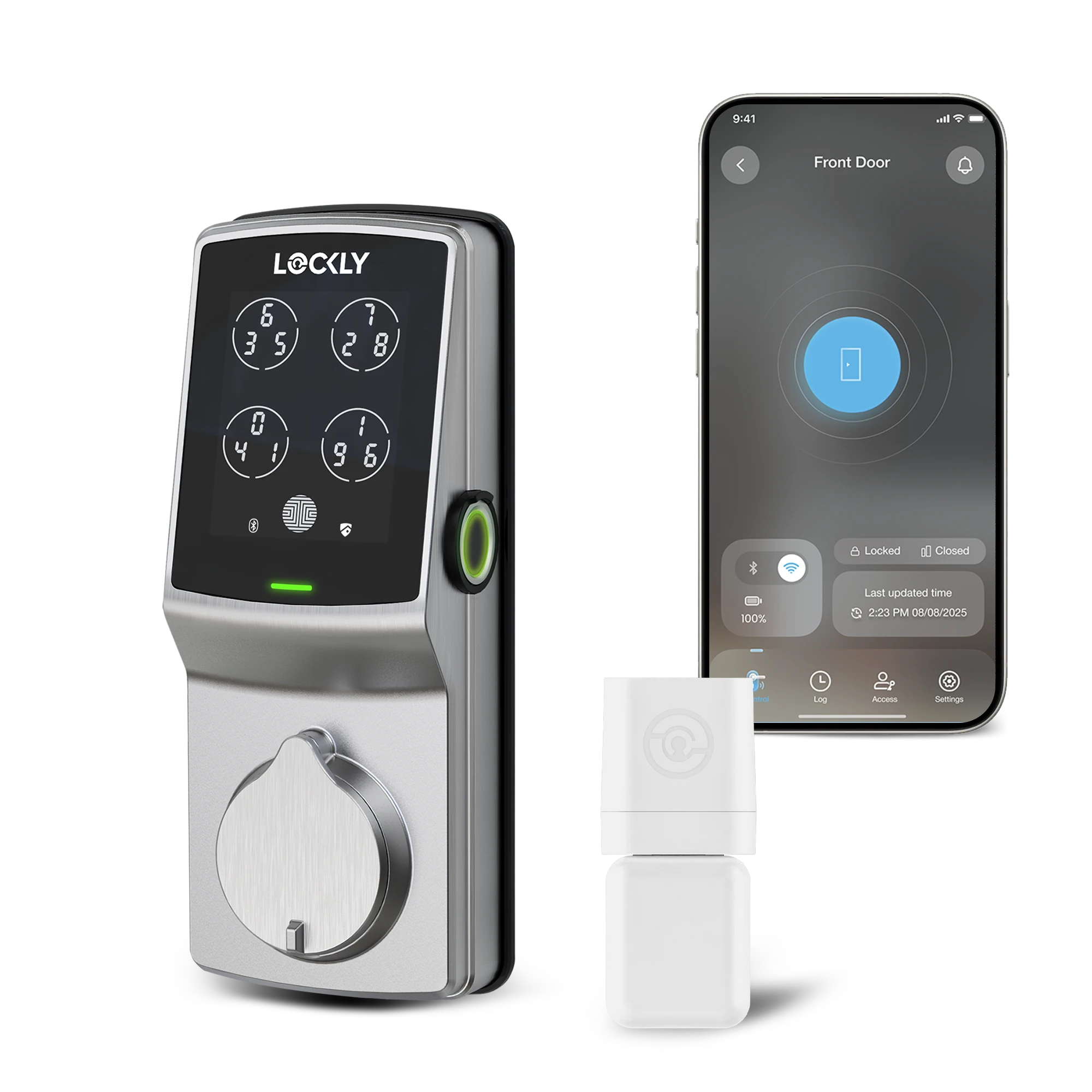 lockly-guard-secure-pro-deadbolt-smart-lock-satin-nickel image 1