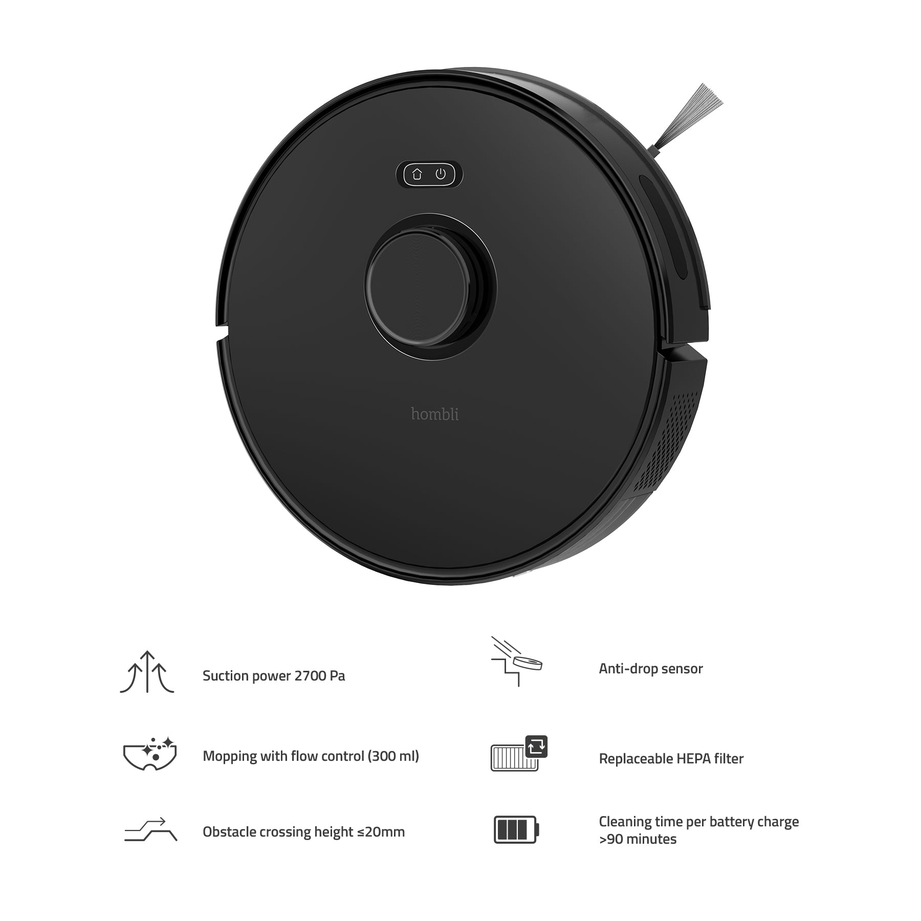 hombli-smart-robot-vacuum-saugroboter-wischfunktion image 3