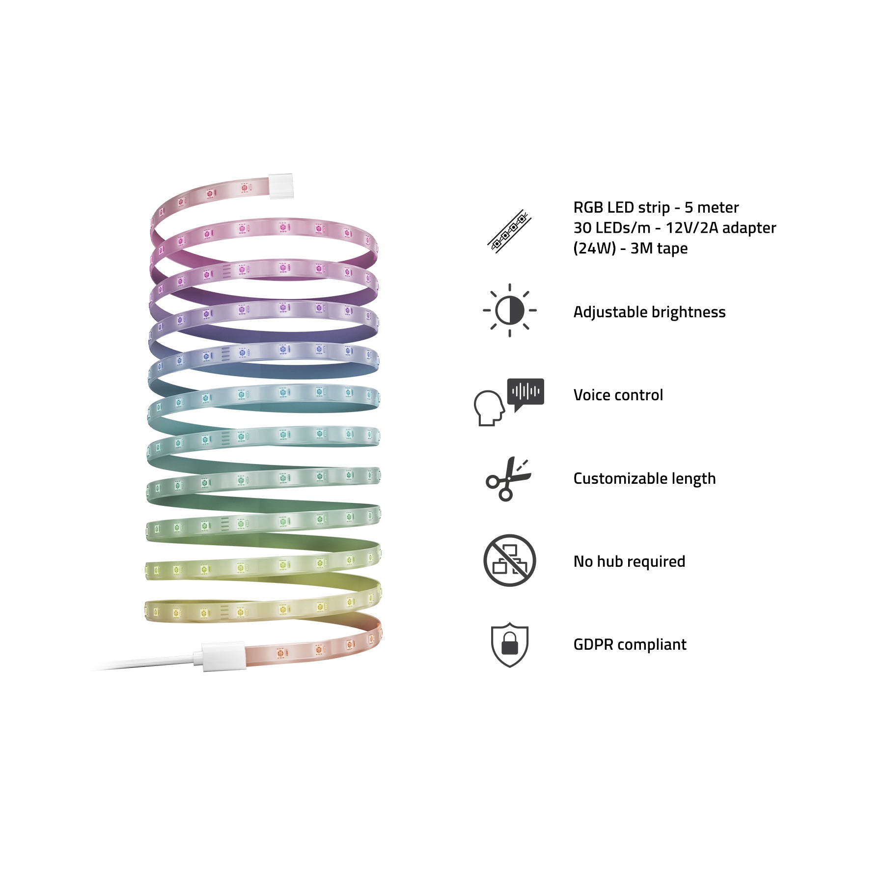 hombli-ambiance-smart-led-strip-rgb-5m-wlan-dimmbar image 4