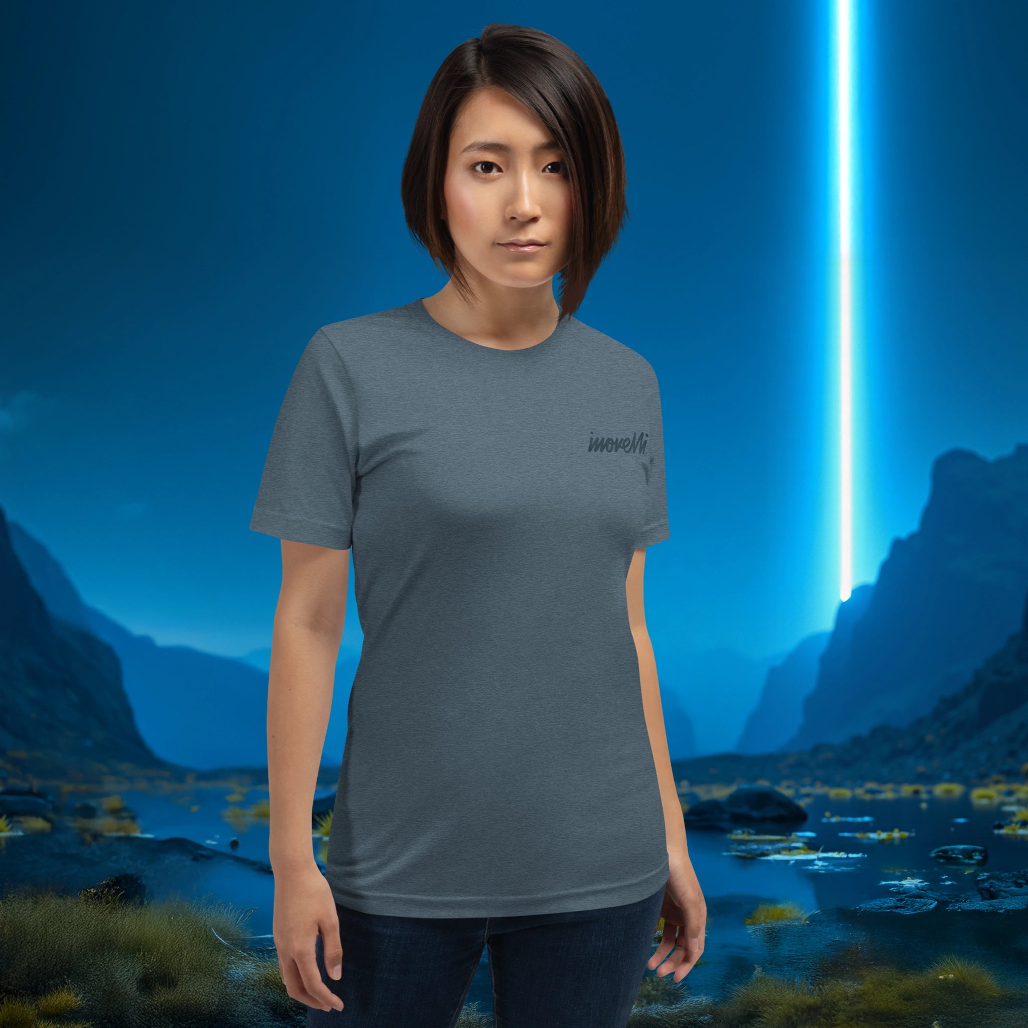 inovelli-blue-series-t-shirt-heather-deep-teal-l-baumwolle-retro image 6