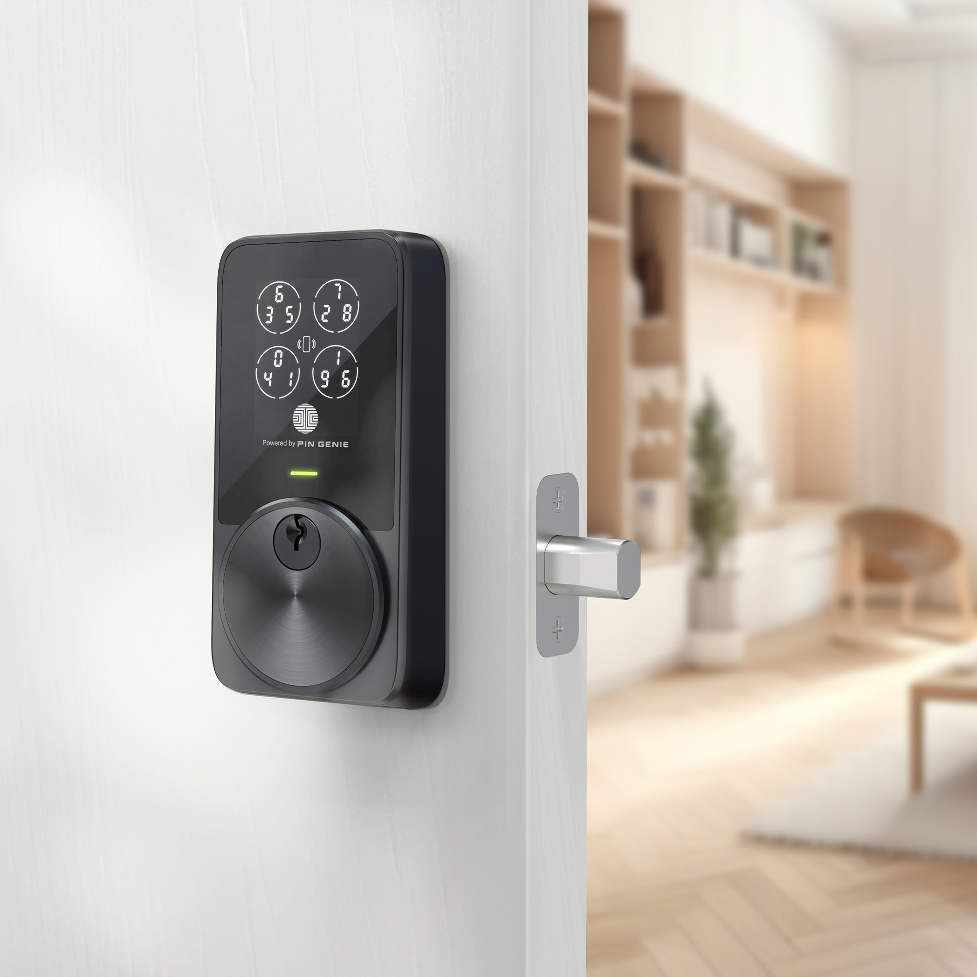 lockly-zeno-pin-genie-pro-t-rschloss-deadbolt-mattschwarz-apple-home-key image 5