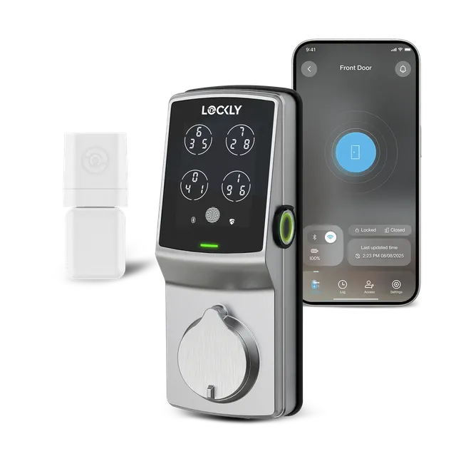 lockly-secure-proht-deadbolt-smart-lock-fingerprint-satin-nickel image 1