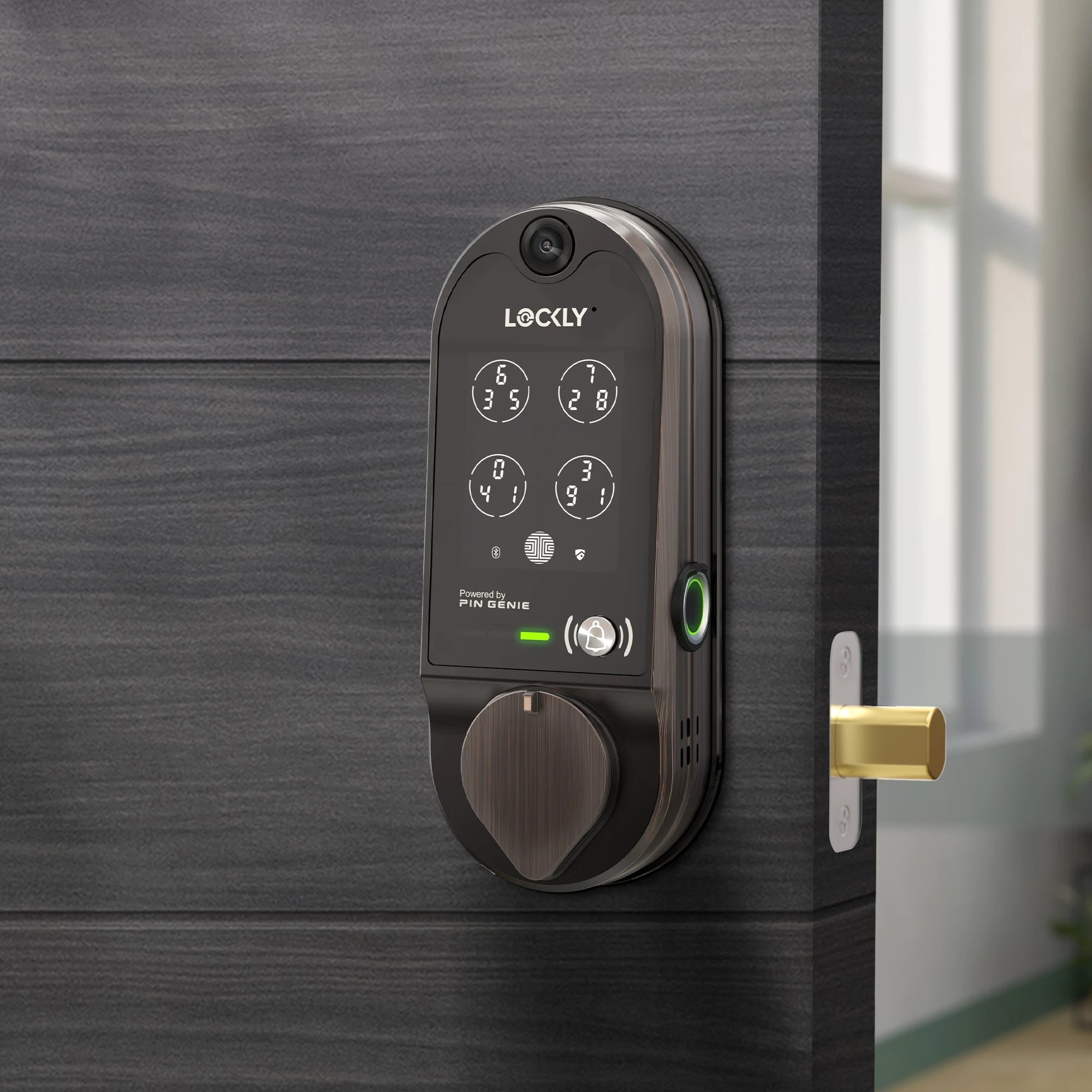 lockly-vision-video-smart-lock-t-rschloss-mit-kamera-bronze image 2