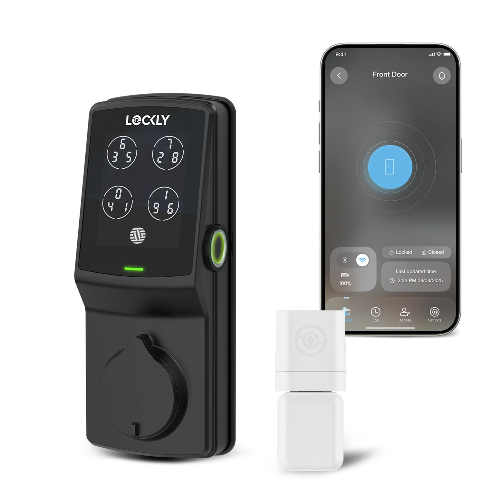 lockly-guard-secure-pro-deadbolt-smart-lock-satin-nickel image 2