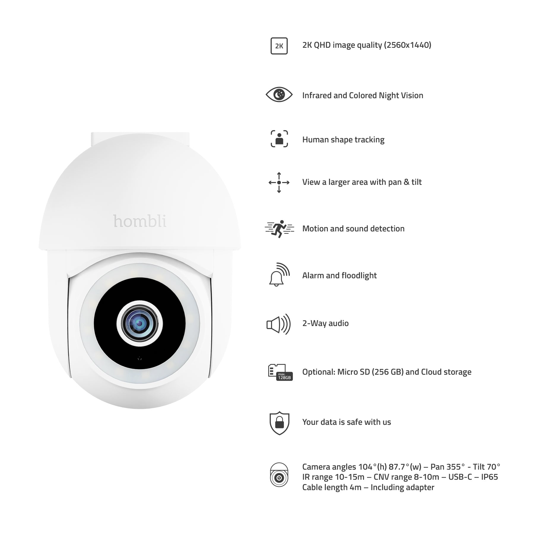 hombli-safety-pan-tilt-cam-2k-schwenkbare-kamera-app image 4