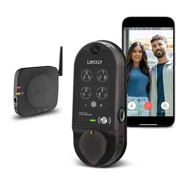 lockly-vision-video-smart-lock-t-rschloss-mit-kamera-bronze image 1