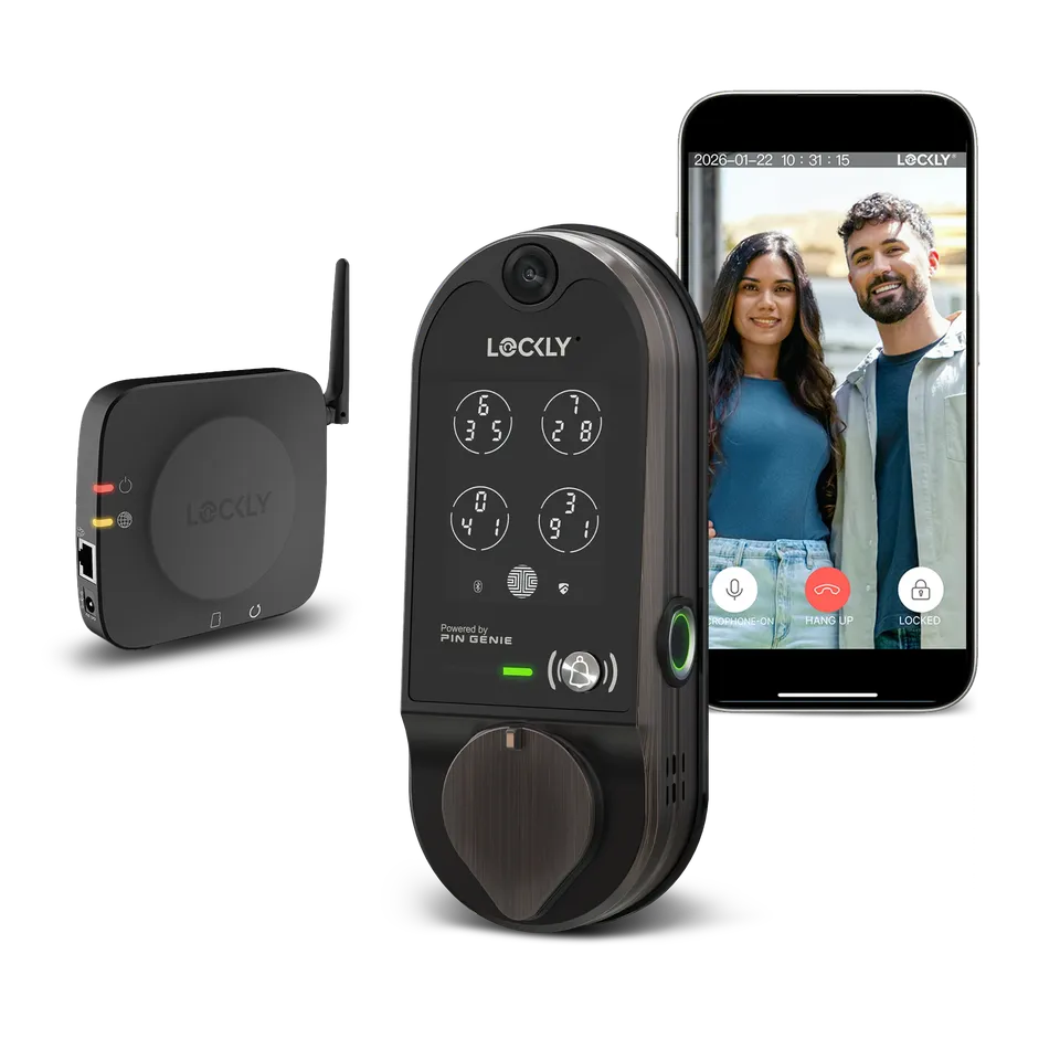 lockly-vision-video-smart-lock-t-rschloss-mit-kamera-bronze image 1