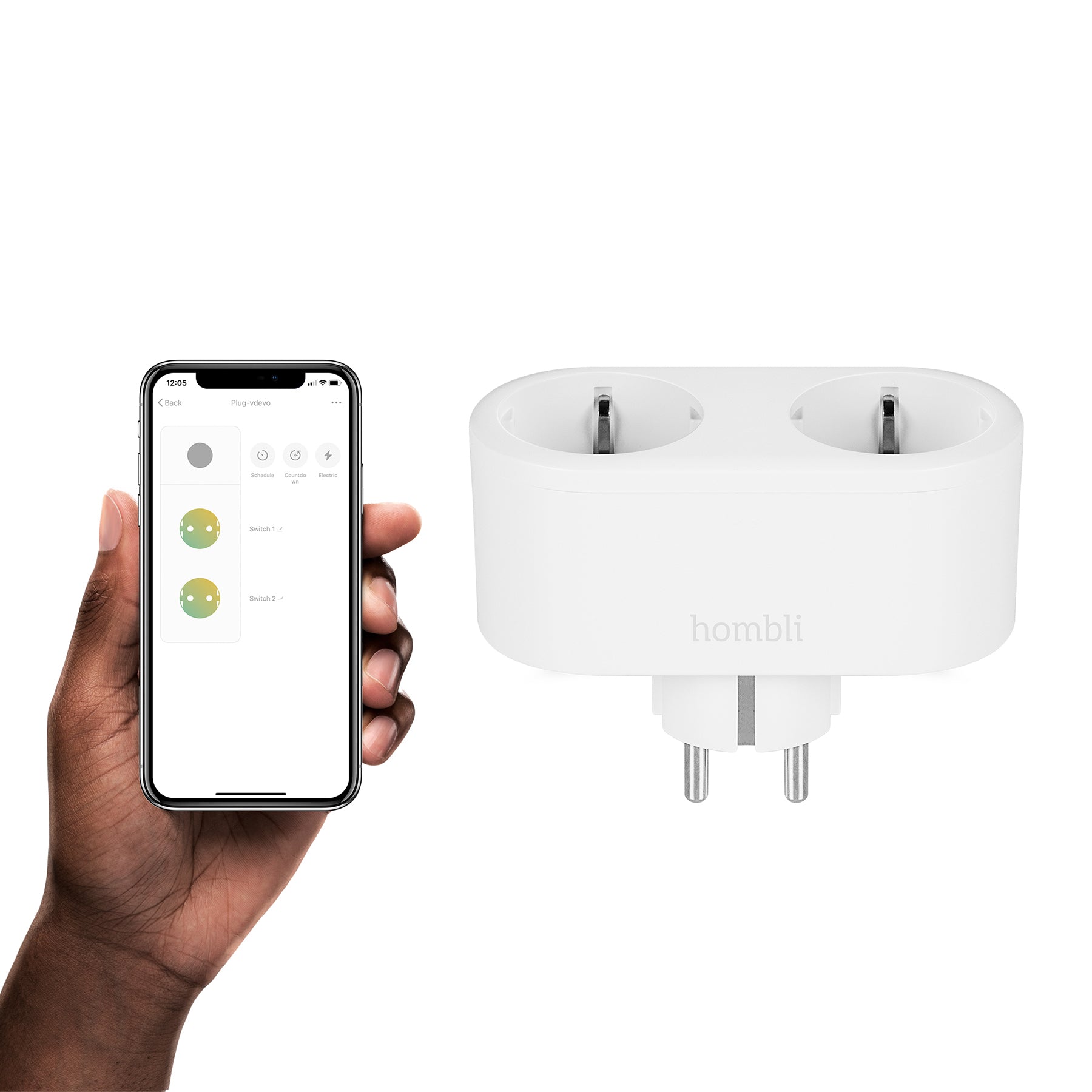 hombli-smart-socket-duo-eu-wlan-steckdose-doppel-mit-app image 2