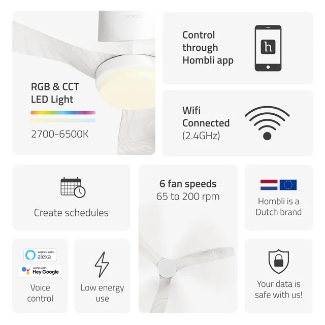 hombli-ambiance-smart-deckenventilator-mit-licht-wei image 1