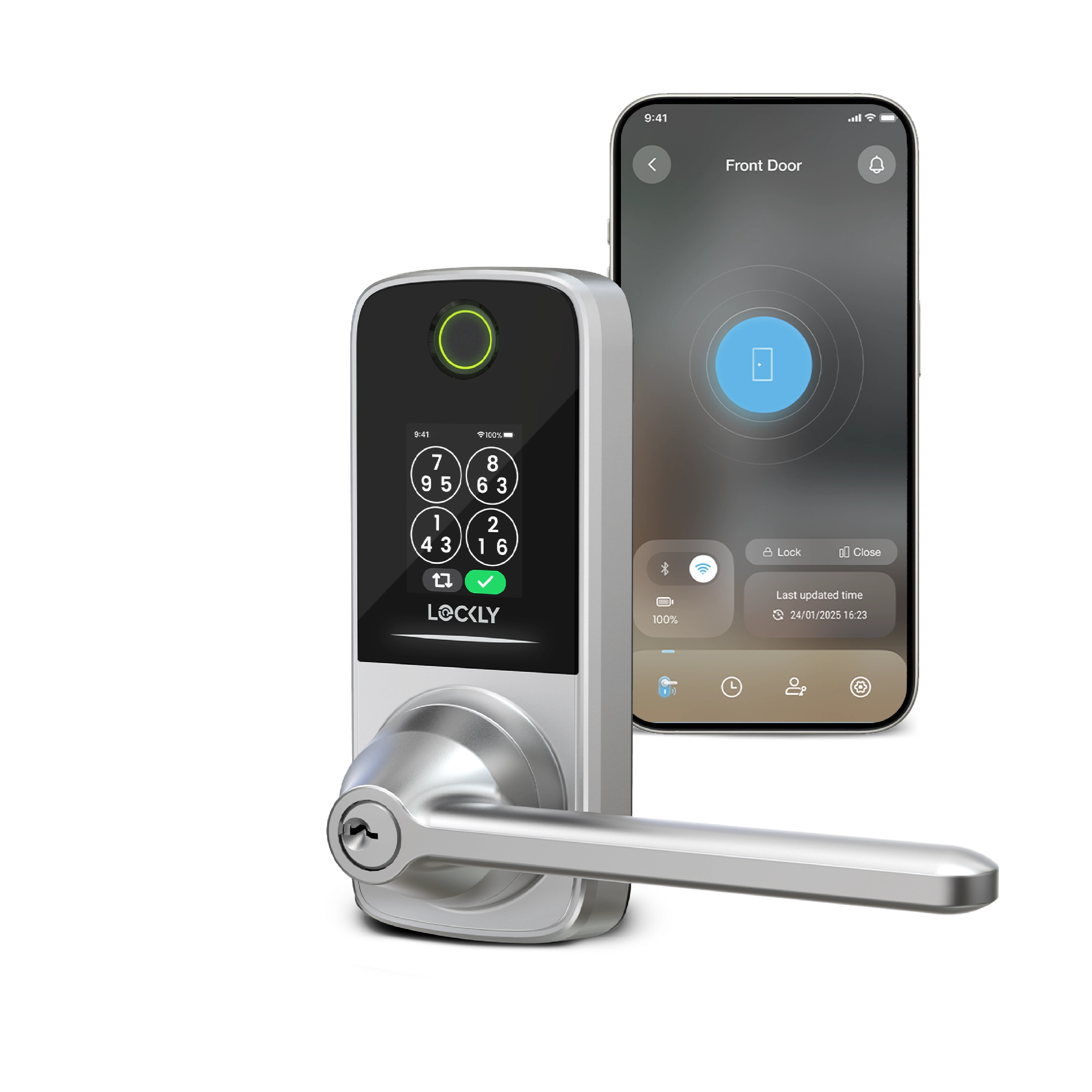 lockly-secure-pro-latch-smart-lock-dual-keypad-matt-schwarz image 8