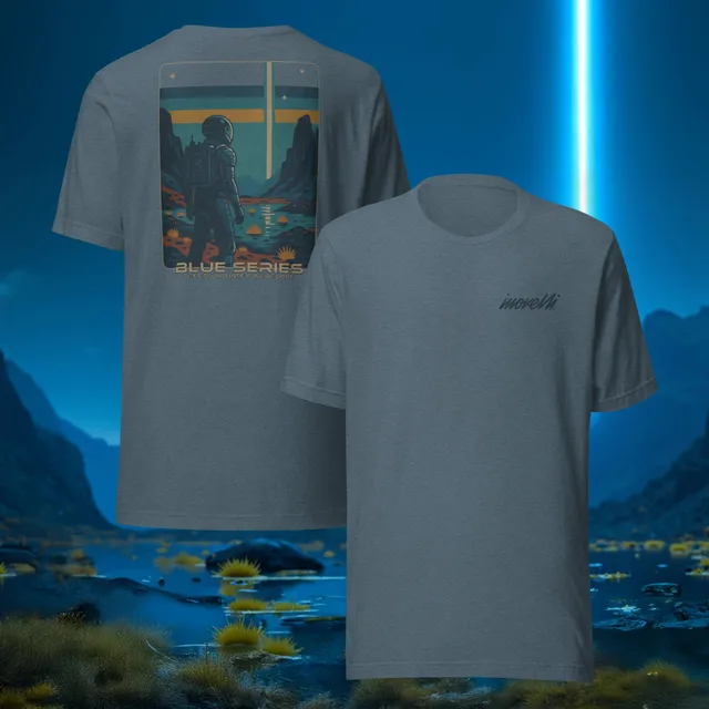 inovelli-blue-series-t-shirt-heather-deep-teal-l-baumwolle-retro image 1