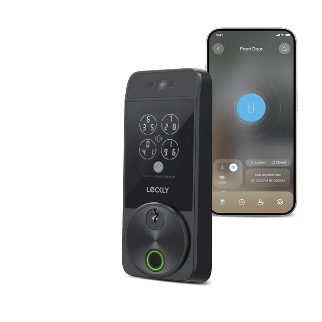 lockly-visage-zeno-series-smart-lock-gesichtserkennung-satin-nickel image 1