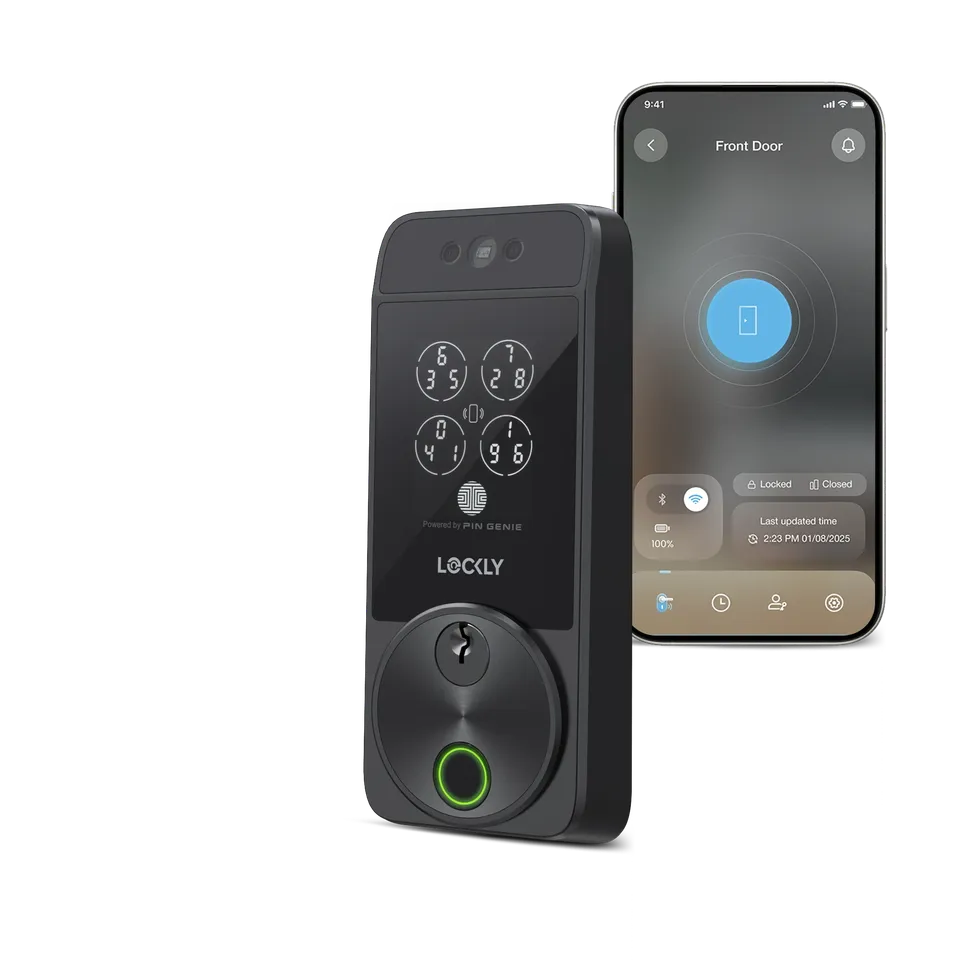 lockly-visage-zeno-series-smart-lock-gesichtserkennung-satin-nickel image 1