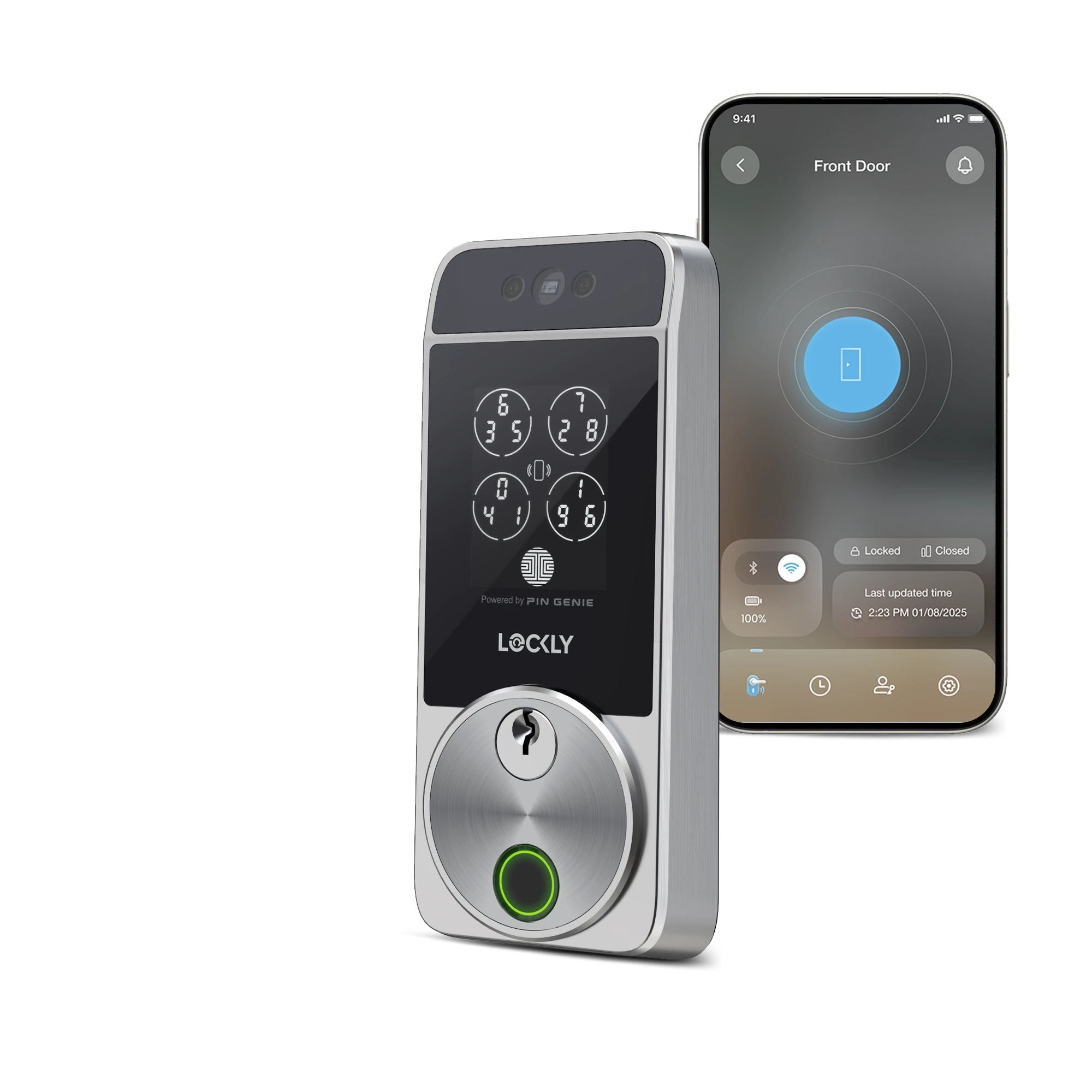 lockly-visage-zeno-series-smart-lock-gesichtserkennung-satin-nickel image 8
