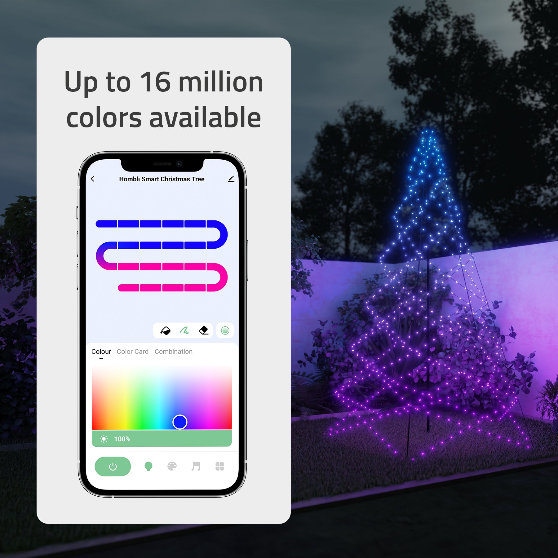 hombli-ambiance-smart-christmas-tree-2-led-baum-3m-600-rgb image 4