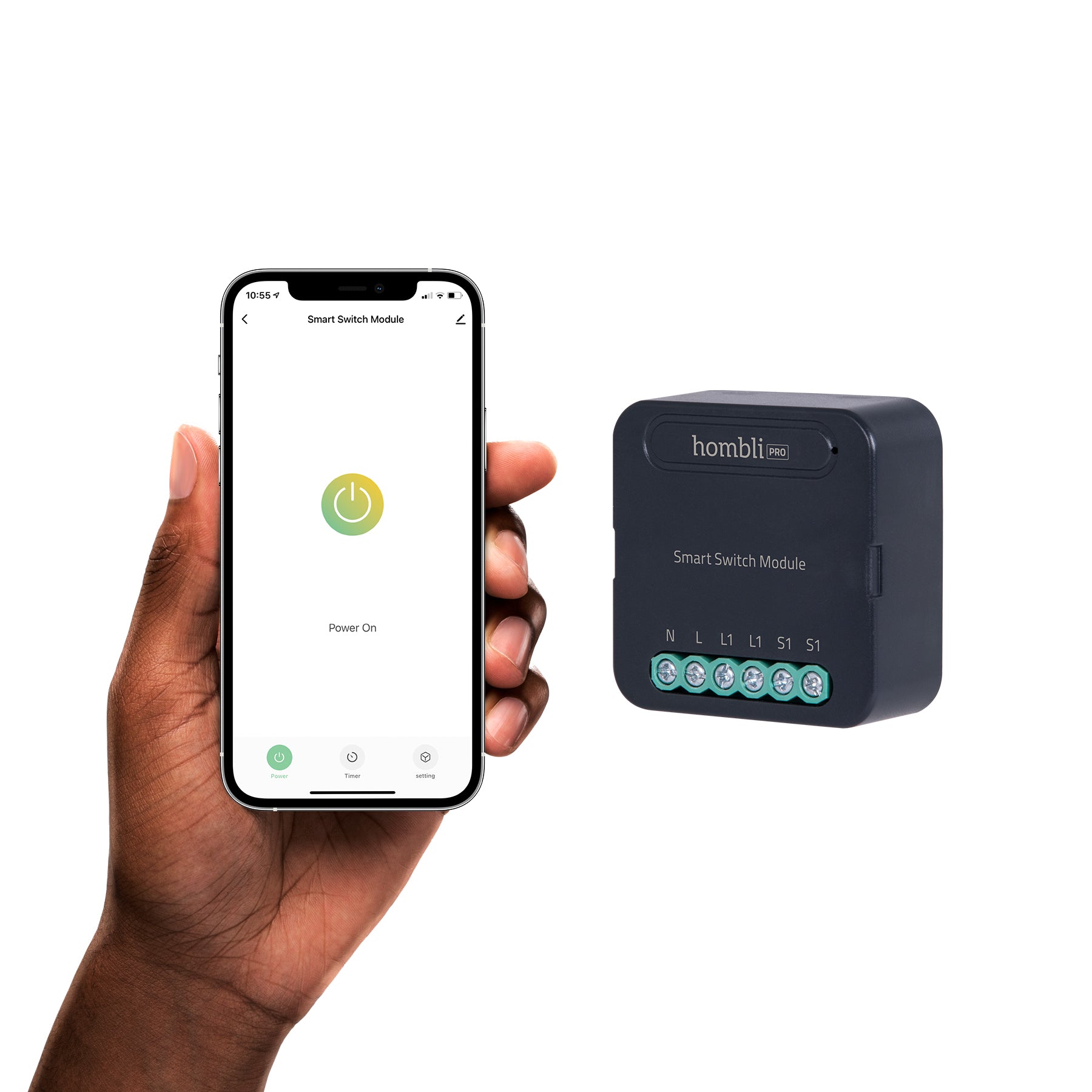 hombli-smart-switch-modul-unterputz-single-wlan-licht image 2