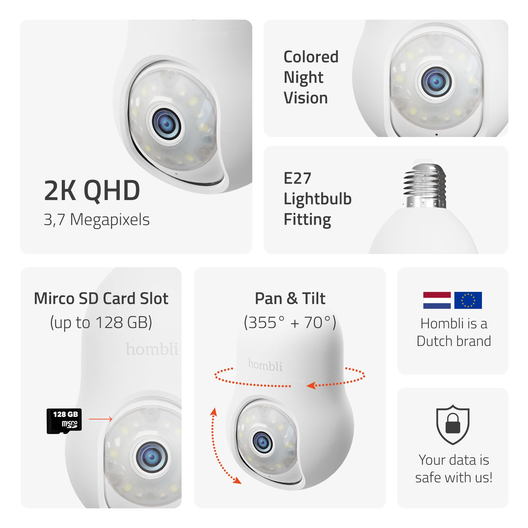 hombli-safety-bulb-cam-2k-e27-berwachungskamera image 4