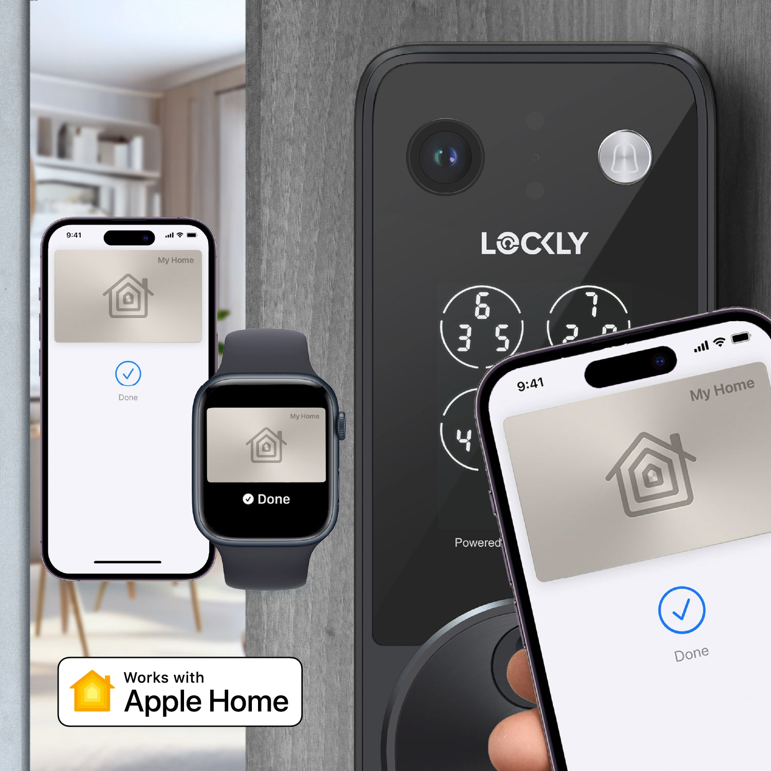 lockly-vision-zeno-series-video-smart-lock-t-rschloss-satin-nickel image 5