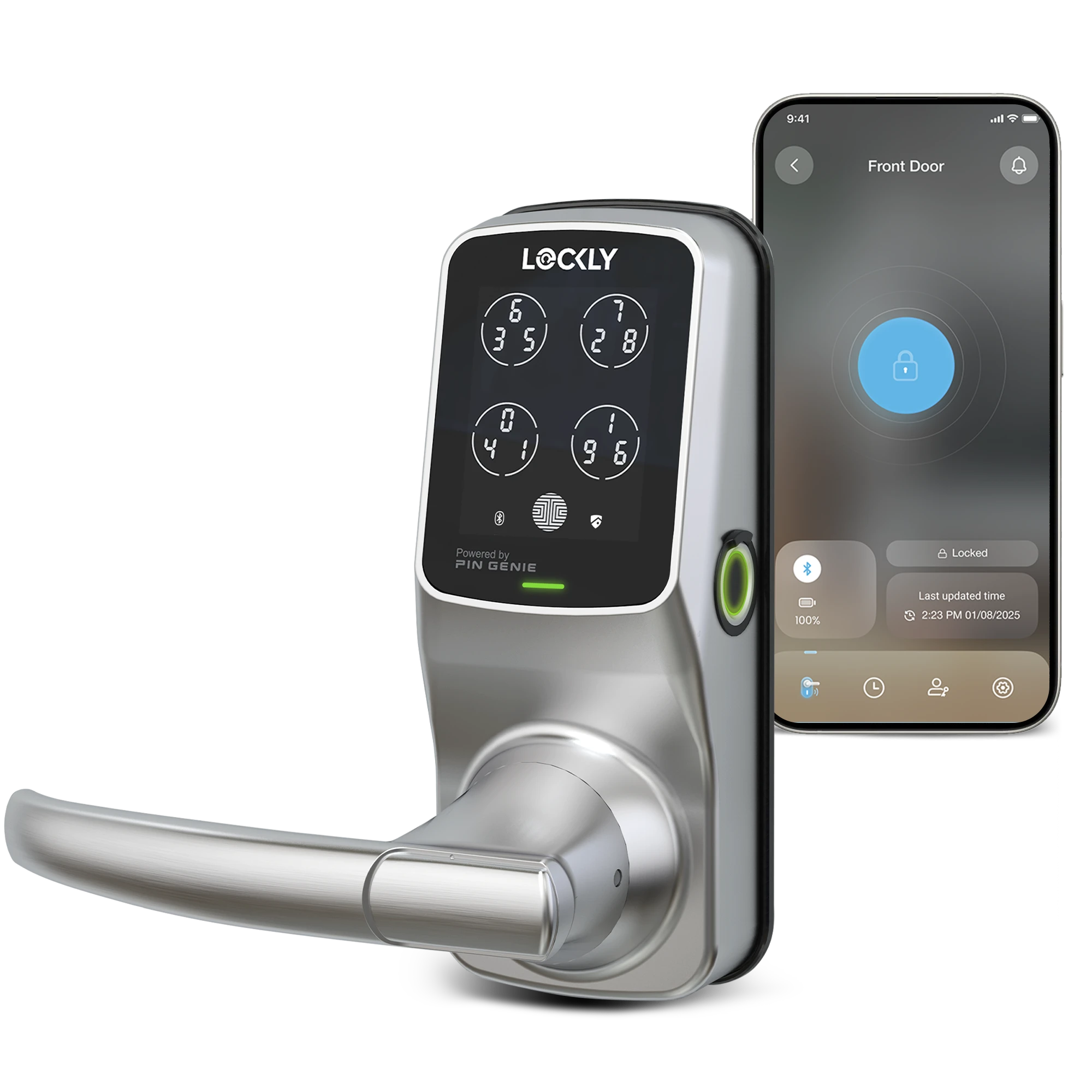 lockly-secure-plus-fingerprint-t-rschloss-deadbolt-satin-nickel image 8