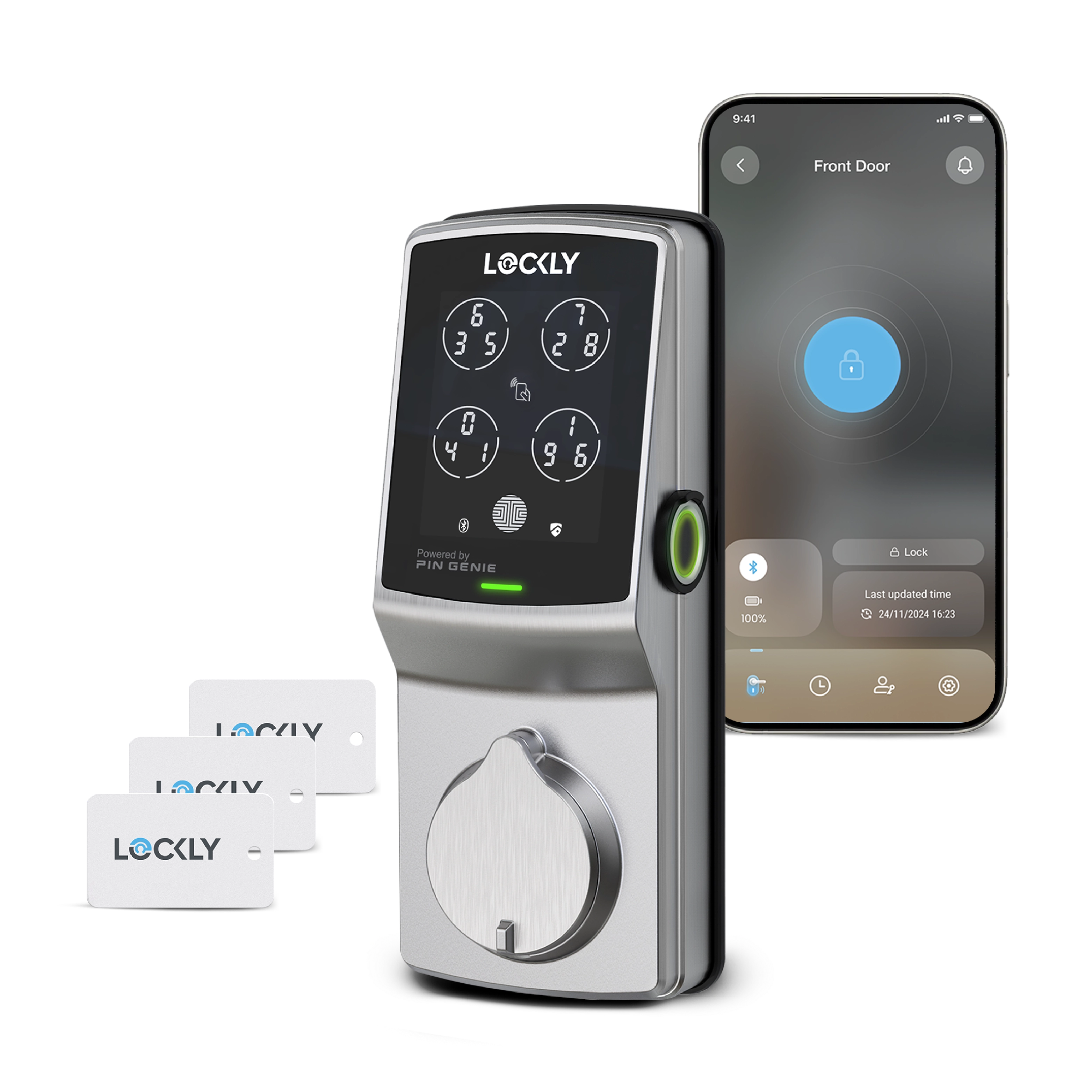 lockly-secure-plus-special-edition-rfid-t-rschloss-deadbolt-mattschwarz image 1