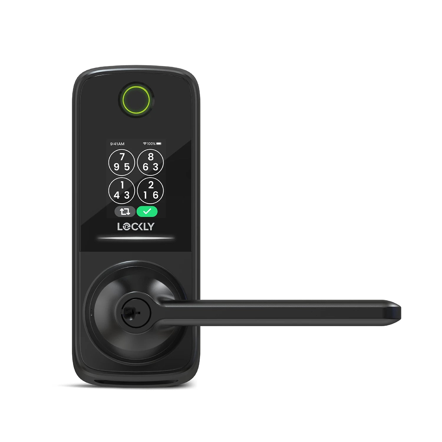 lockly-secure-pro-latch-smart-lock-dual-keypad-matt-schwarz image 3