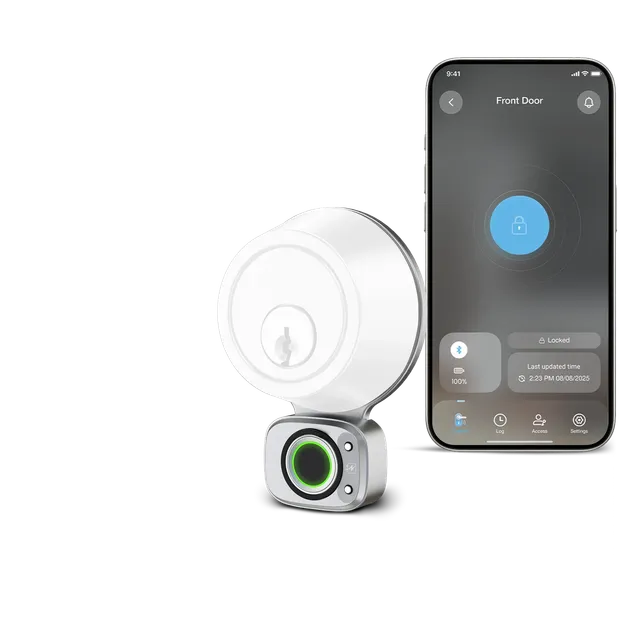 lockly-access-touch-retrofit-smart-lock-t-rschloss-satin-nickel image 1