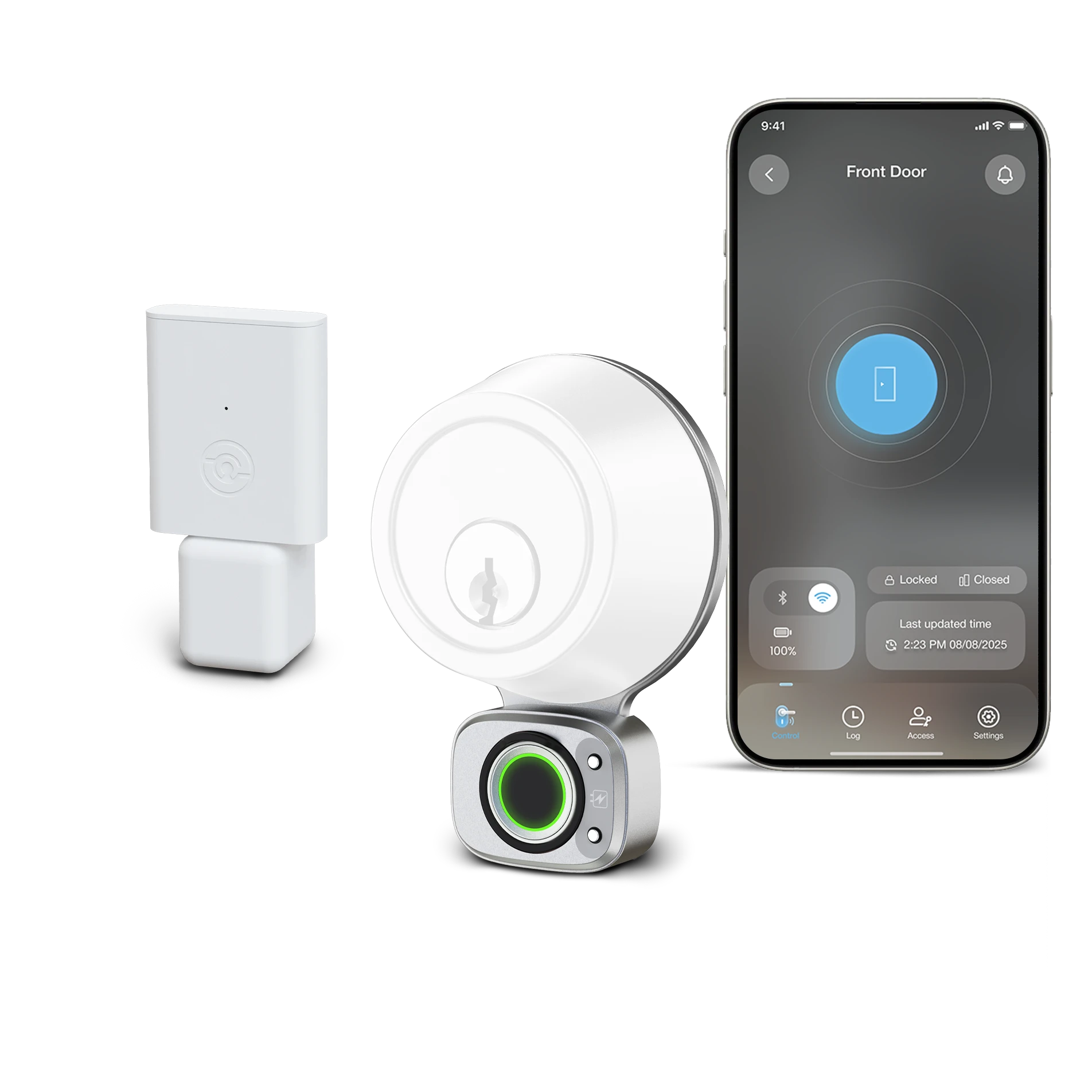 lockly-flex-touch-pro-retrofit-smart-lock-wlan-satin-nickel image 1