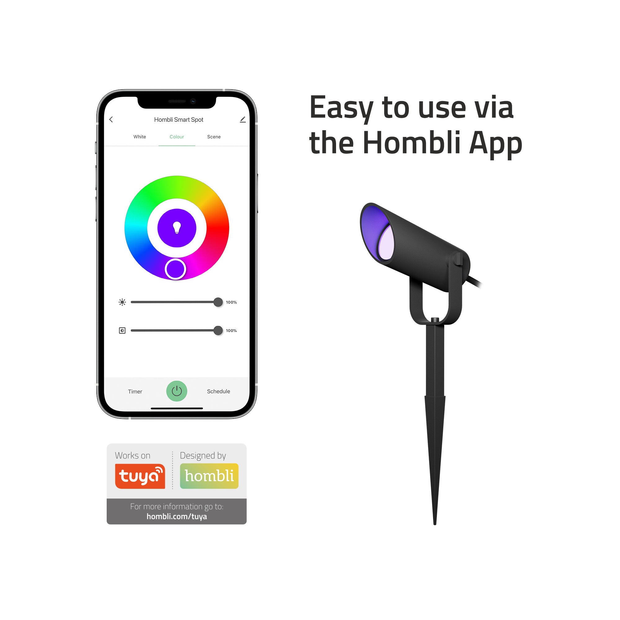 hombli-outdoor-smart-spot-light-extension-gartenstrahler-einzeln-rgb image 5
