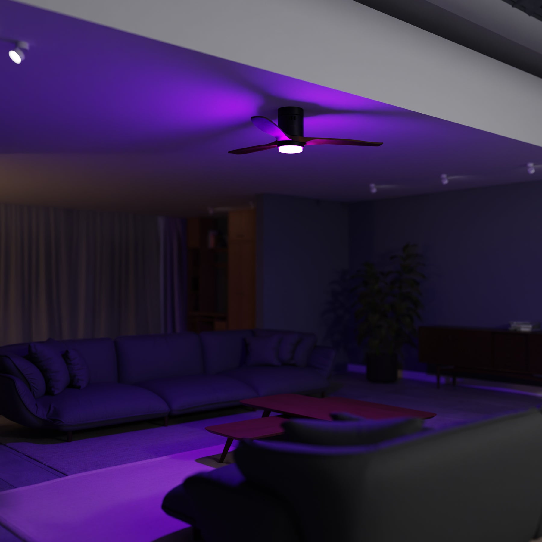 hombli-ambiance-deckenventilator-mit-licht-schwarz-dunkelholz image 2