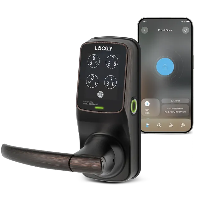 lockly-secure-plus-fingerprint-t-rschloss-deadbolt-satin-nickel image 1