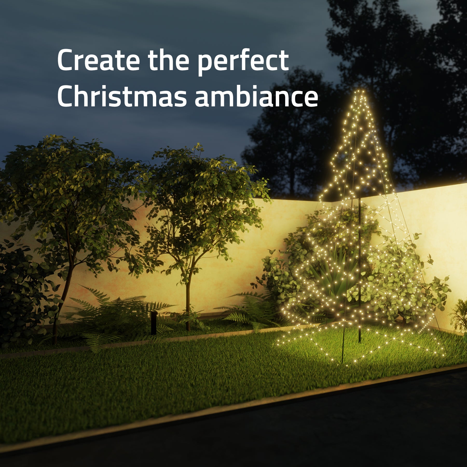 hombli-ambiance-smart-christmas-tree-2-led-baum-3m-600-rgb image 2